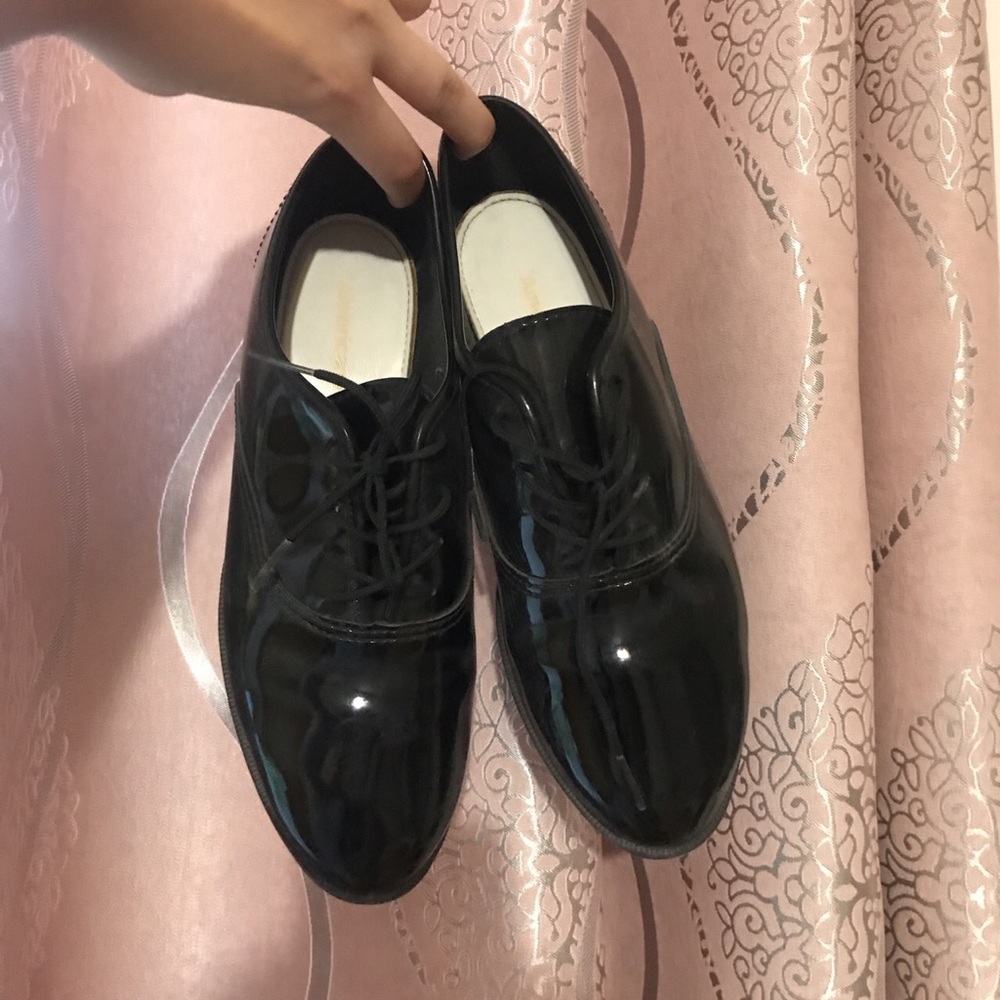 American apparel patent oxford loafers